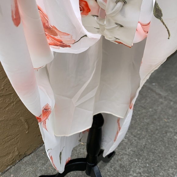 🎉HOST PICK🎉 Haute Hippie Floral Lace-Up Front Silk Dress - NWOT - Picture 4 of 5